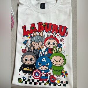 Gildan White Skirt with Little Monster Design